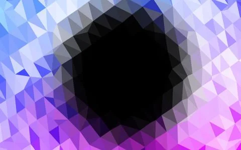 Light Pink, Blue vector blurry triangle pattern. Stockillustratie