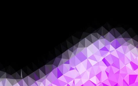 Light Pink, Blue vector blurry triangle pattern. Stock Illustration