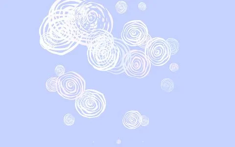 Light Pink, Blue vector doodle pattern with roses. Illustrazione stock