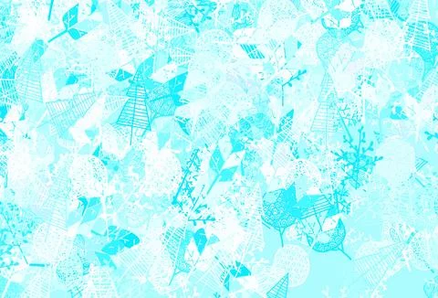 Light Pink, Blue vector doodle pattern with trees, branches. Illustrazione stock
