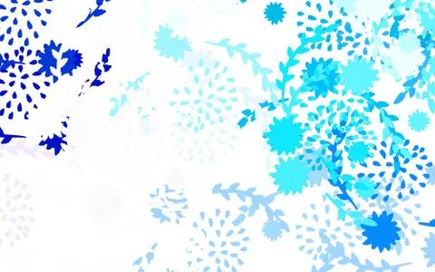 Light Pink, Blue vector elegant pattern with flowers Illustrazione stock