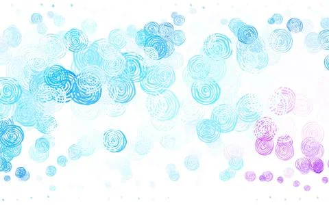 Light Pink, Blue vector elegant pattern with roses. Stock Illustration