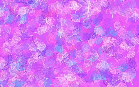 Light Pink, Blue vector elegant pattern with leaves. Illustrazione stock