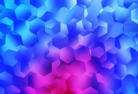 Light Pink, Blue vector gradient triangles pattern. Illustrazione stock