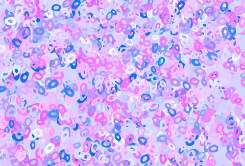 Light Pink, Blue vector layout with circle shapes. Illustrazione stock