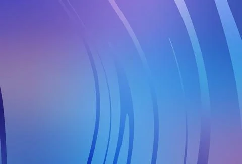 Light Pink, Blue vector layout with curved lines. Stock Illustration