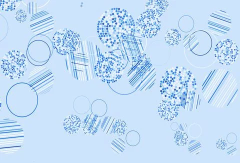 Light Pink, Blue vector layout with circle shapes. Illustrazione stock