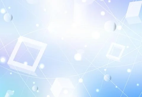Light Pink, Blue vector layout with circles, lines, rectangles. 스톡 일러스트