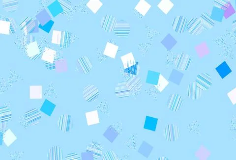 Light Pink, Blue vector layout with circles, lines, rectangles. 스톡 일러스트