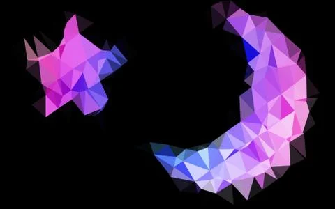 Light Pink, Blue vector low poly texture. イラスト素材