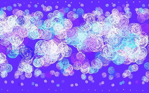 Light Pink, Blue vector natural pattern with roses. Illustrazione stock