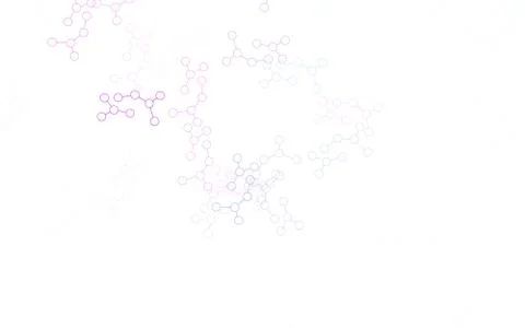Light Pink, Blue vector pattern with artificial intelligence network. 스톡 일러스트