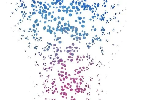 Light Pink, Blue vector pattern with liquid shapes. イラスト素材