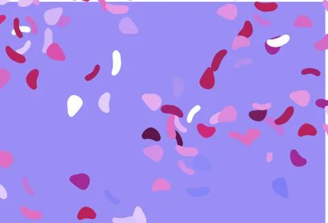 Light Pink, Blue vector pattern with chaotic shapes. Illustrazione stock
