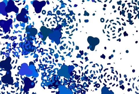 Light Pink, Blue vector pattern with random forms. イラスト素材