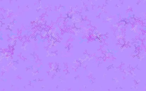 Light Pink, Blue vector pattern with artificial intelligence network. イラスト素材
