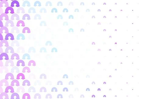 Light Pink, Blue vector pattern with rainbow elements. 스톡 일러스트