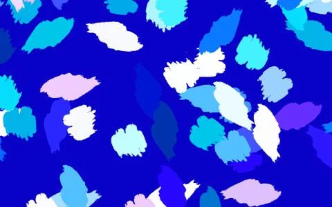 Light Pink, Blue vector pattern with random forms. Illustrazione stock
