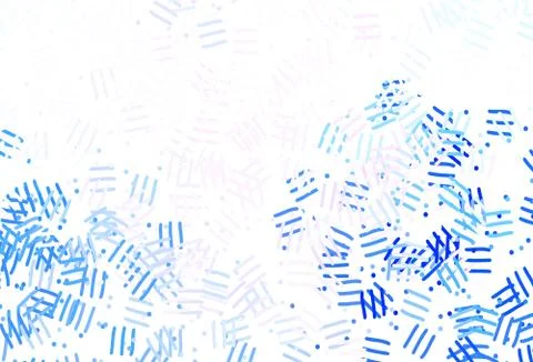 Light Pink, Blue vector pattern with sharp lines, dots. 스톡 일러스트