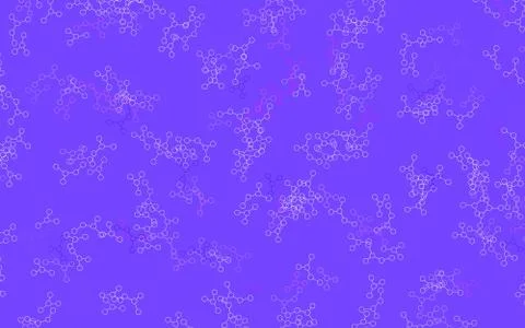 Light Pink, Blue vector pattern with artificial intelligence network. 스톡 일러스트