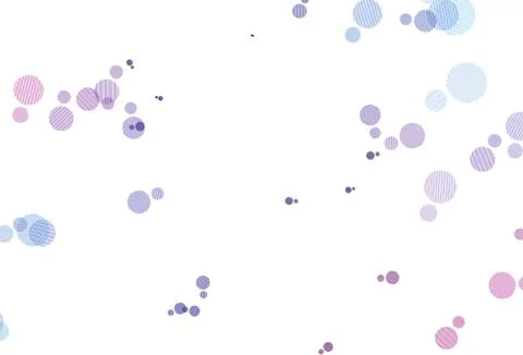 Light Pink, Blue vector pattern with spheres. Illustrazione stock