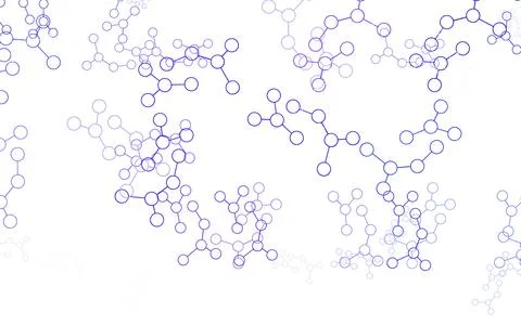 Light Pink, Blue vector pattern with artificial intelligence network. Stock Illustration