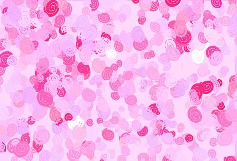 Light Pink, Blue vector pattern with liquid shapes. Illustrazione stock