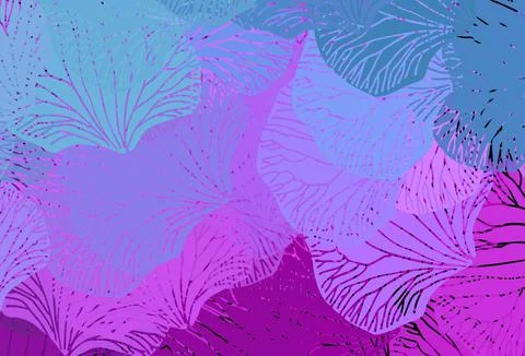 Light Pink, Blue vector pattern with random forms. Illustrazione stock