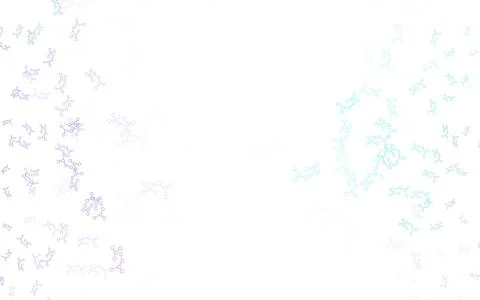 Light Pink, Blue vector pattern with artificial intelligence network. Illustrazione stock