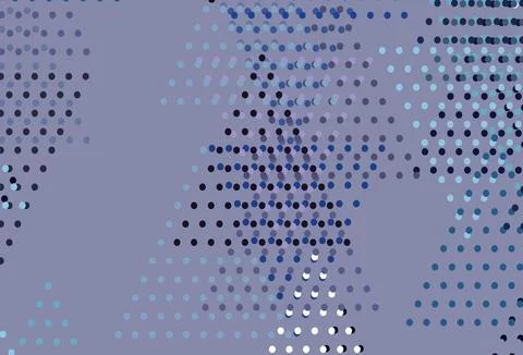 Light Pink, Blue vector pattern with polygonal style with circles. Illustrazione stock