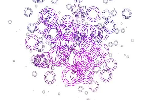 Light Pink, Blue vector pattern with spheres. Illustrazione stock