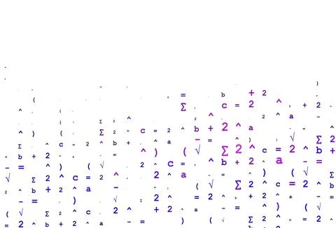 Light Pink, Blue vector pattern with arithmetic signs. 스톡 일러스트