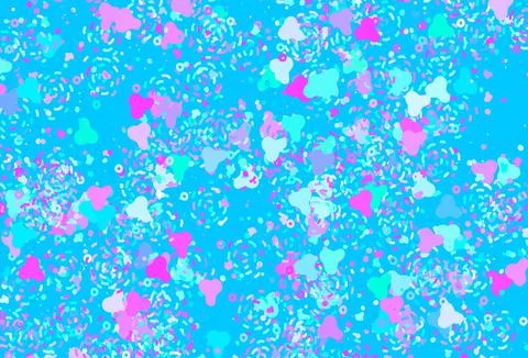 Light Pink, Blue vector pattern with random forms. Illustrazione stock
