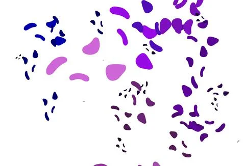 Light Pink, Blue vector pattern with chaotic shapes. Stock Illustration