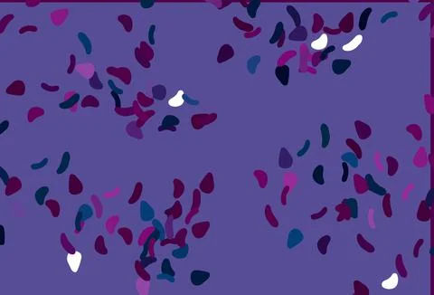 Light Pink, Blue vector pattern with chaotic shapes. Illustrazione stock