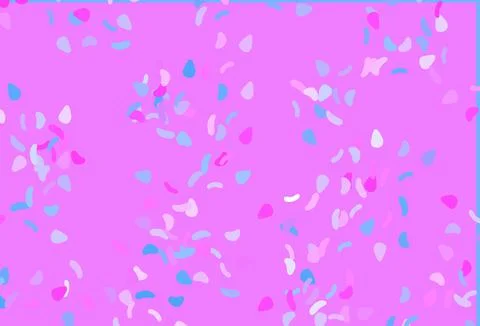 Light Pink, Blue vector pattern with chaotic shapes. Stock Illustration