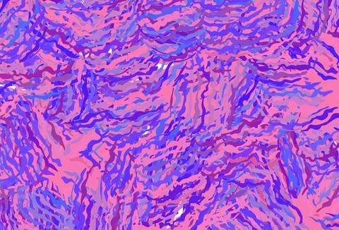 Light Pink, Blue vector pattern with bent lines. イラスト素材
