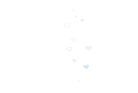 Light Pink, Blue vector pattern with colorful hearts. Stock Illustration