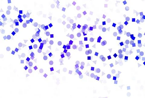 Light Pink, Blue vector pattern with polygonal style with circles. Stock Illustration