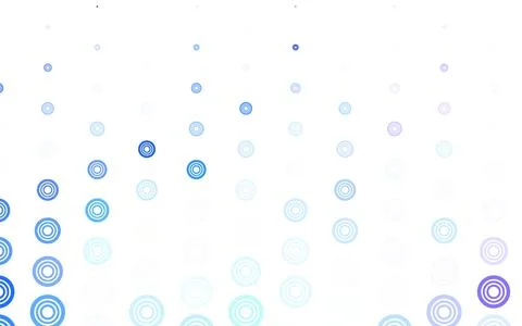 Light Pink, Blue vector pattern with spheres. Stock Illustration