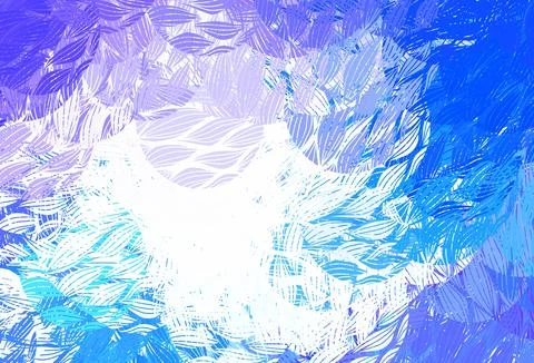 Light Pink, Blue vector pattern with random forms. Stock Illustration