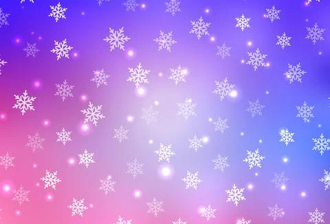 Light Pink, Blue vector pattern in Christmas style. Illustrazione stock