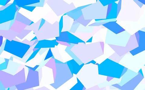 Light Pink, Blue vector pattern with colorful hexagons. Stock Illustration