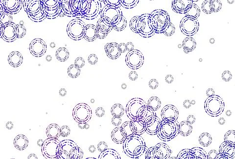 Light Pink, Blue vector pattern with spheres. 스톡 일러스트