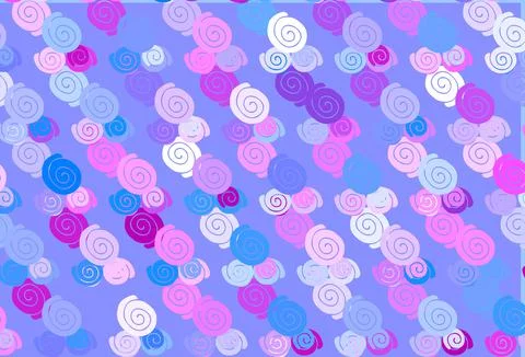 Light Pink, Blue vector pattern with liquid shapes. Illustrazione stock