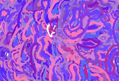 Light Pink, Blue vector pattern with wry lines. 스톡 일러스트