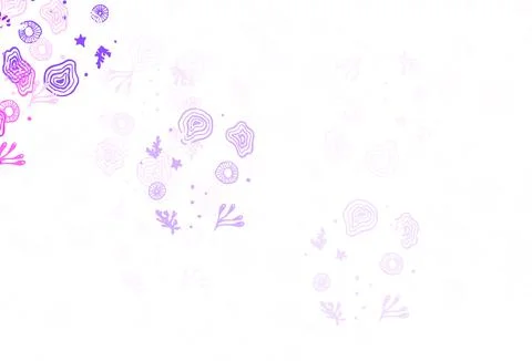 Light Pink, Blue vector pattern with random forms. Stock Illustration