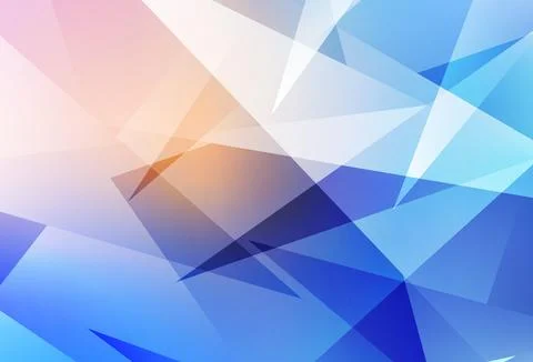 Light Pink, Blue vector pattern with polygonal style. Stock Illustration