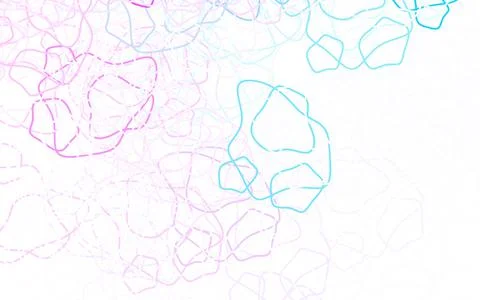 Light Pink, Blue vector pattern with random forms. Illustrazione stock