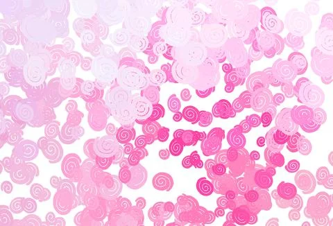 Light Pink, Blue vector pattern with liquid shapes. Illustrazione stock